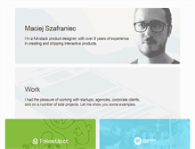 Tablet Screenshot of maciejszafraniec.com